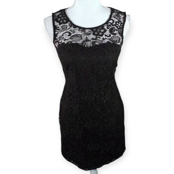 AS U WISH BLACK LACE DRESS SZ.3 EUC. - Picture 2 of 7